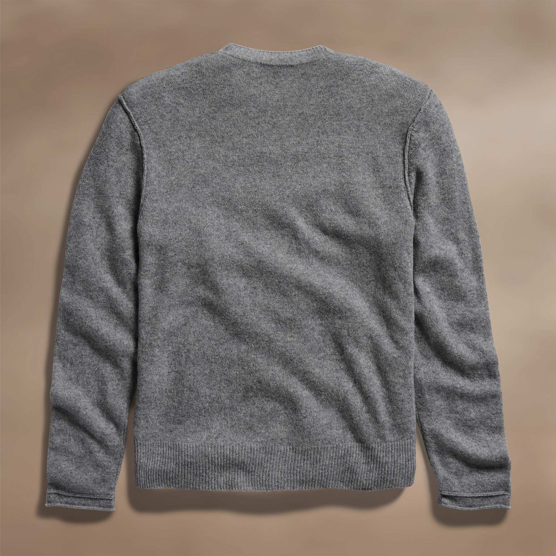 Recycled Cashmere Full Zip Sweater - Flannel | James Perse Los Angeles