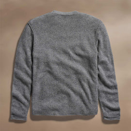 Soft Featherweight Cashmere Crew in Mid Heather Grey | James Perse Los Angeles