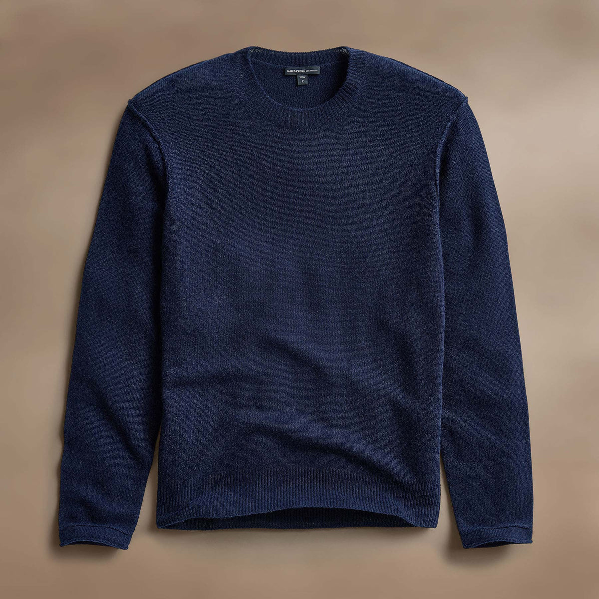 Soft Featherweight Cashmere Crew in Navy | James Perse Los Angeles