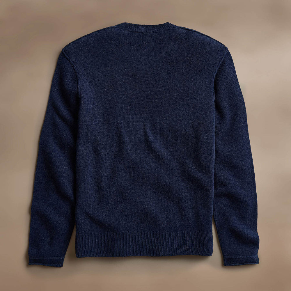 Soft Featherweight Cashmere Crew in Navy | James Perse Los Angeles