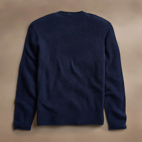 Soft Featherweight Cashmere Crew in Navy | James Perse Los Angeles
