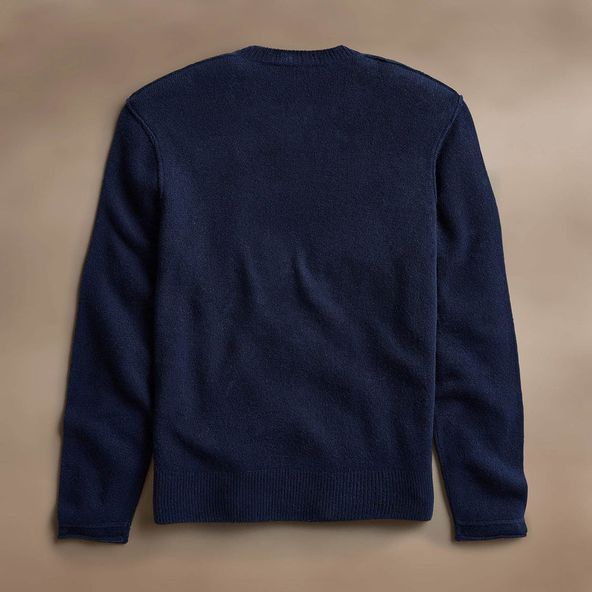 Soft Featherweight Cashmere Crew in Navy | James Perse Los Angeles