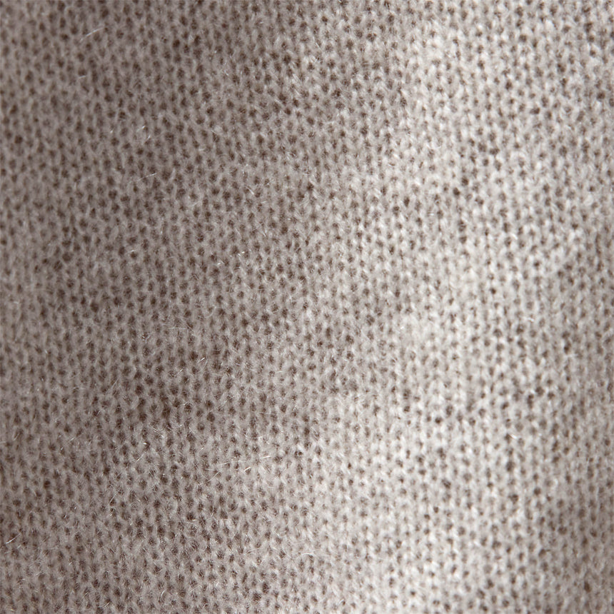 Soft Featherweight Cashmere Crew in Oyster | James Perse Los Angeles
