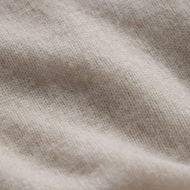 Soft Featherweight Cashmere Crew in Tan | James Perse Los Angeles