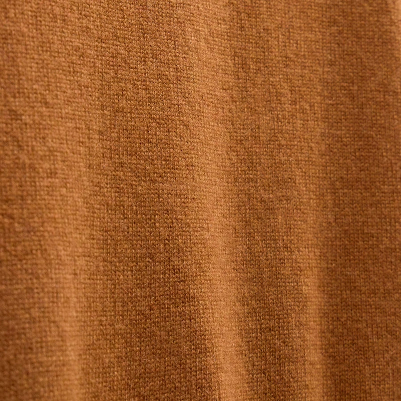 Soft Featherweight Cashmere Crew in Whiskey | James Perse Los Angeles