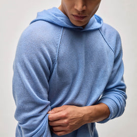 Soft Featherweight Cashmere Hoodie in Coast | James Perse Los Angeles