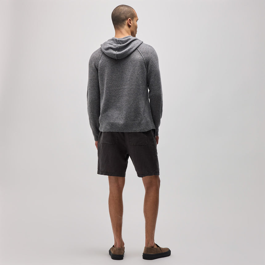 Soft Featherweight Cashmere Hoodie in Heather Grey | James Perse Los Angeles