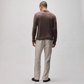 Soft Featherweight Cashmere Polo in Brownstone | James Perse Los Angeles