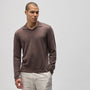 Soft Featherweight Cashmere Polo in Brownstone | James Perse Los Angeles