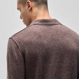 Soft Featherweight Cashmere Polo in Brownstone | James Perse Los Angeles