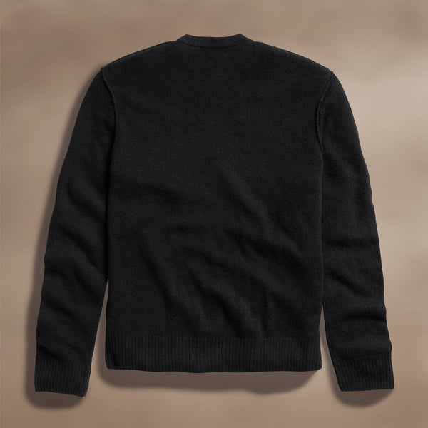 Soft Featherweight Cashmere V Neck in Black | James Perse Los Angeles