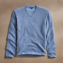Open Knit Cashmere VinNeck in Blue Sky | James Perse Los Angeles