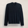 Soft Featherweight Cashmere V Neck in Coal | James Perse Los Angeles