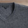 Open Knit Cashmere VinNeck in Flannel | James Perse Los Angeles