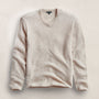 Soft Featherweight Cashmere V Neck in Light Beige | James Perse Los Angeles