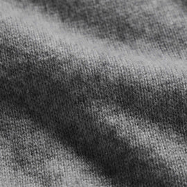 Soft Featherweight Cashmere V Neck in Mid Heather Grey | James Perse Los Angeles