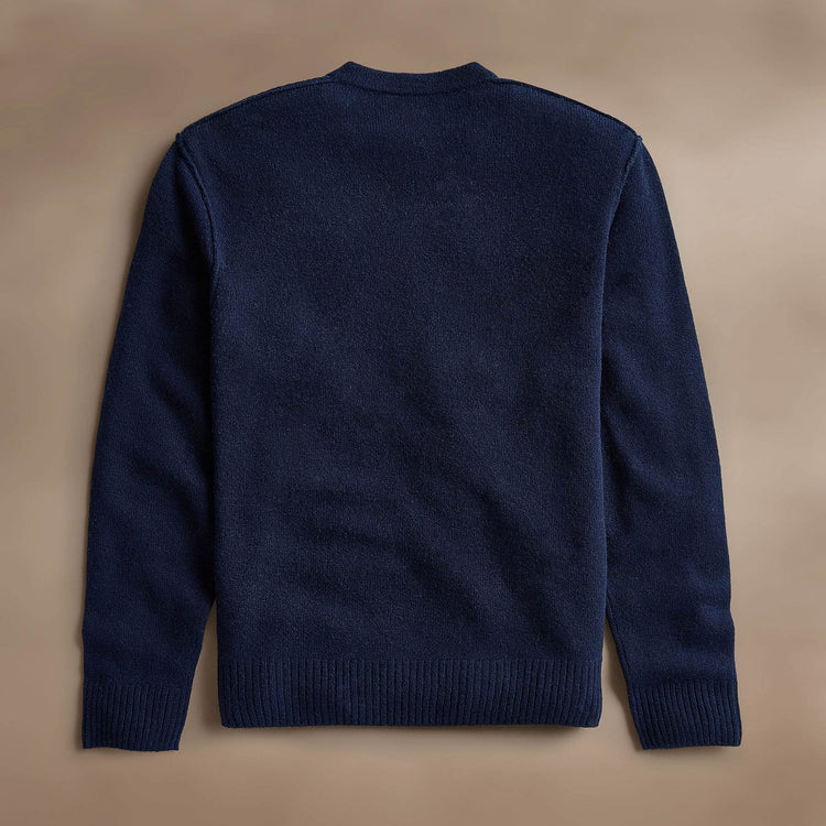 Open Knit Cashmere VinNeck in Navy | James Perse Los Angeles