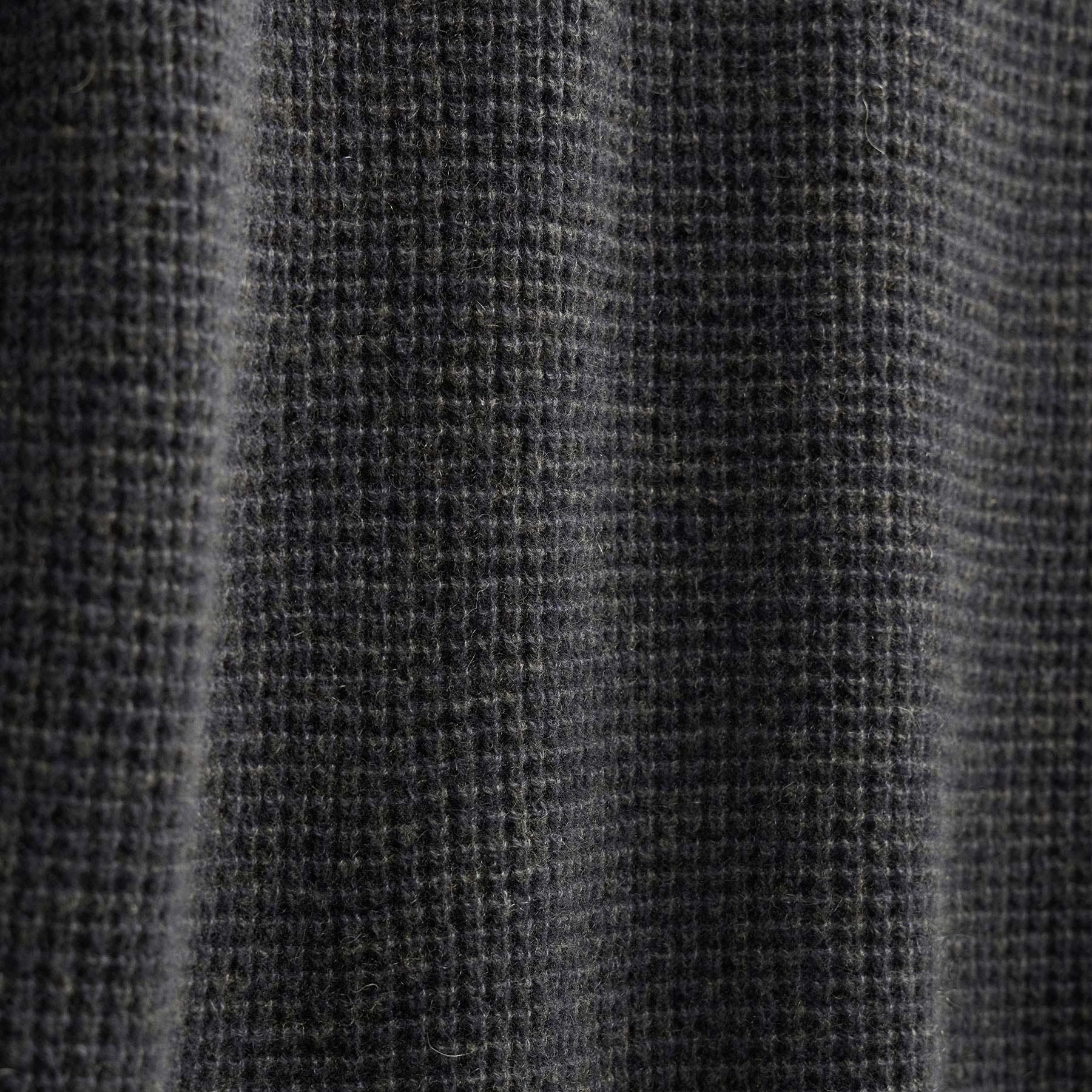 Soft Featherweight Cashmere Waffle Crew in Coal | James Perse Los Angeles FLAT
