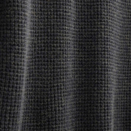 Soft Featherweight Cashmere Waffle Crew in Coal | James Perse Los Angeles FLAT