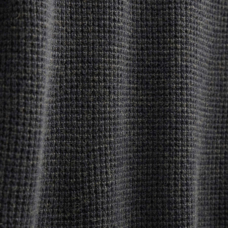 Soft Featherweight Cashmere Waffle Crew in Coal | James Perse Los Angeles FLAT