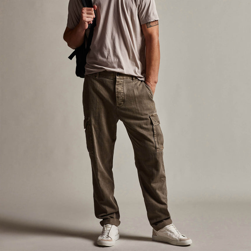 Organic Slub Cotton Cargo Pant in Ammo Pigment | James Perse Los Angeles