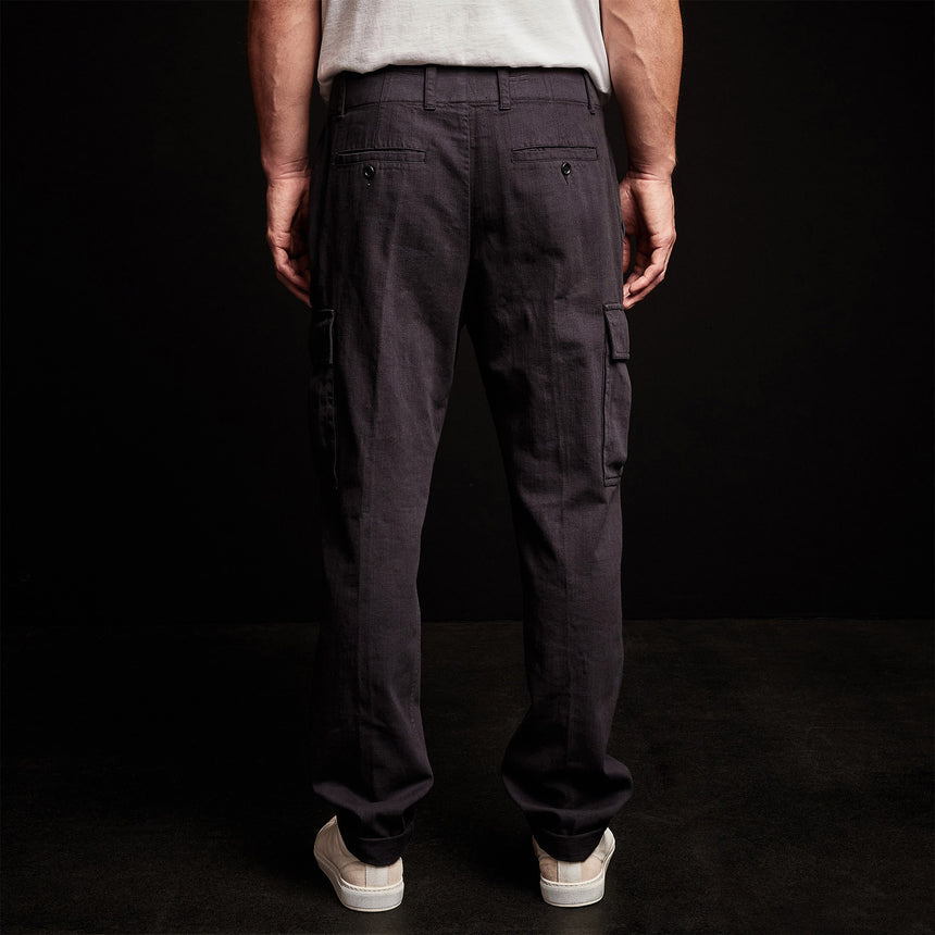 Organic Slub Cotton Cargo Pant in French Navy | James Perse Los Angeles