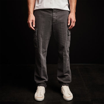 Buy t-base men's Taupe Poly Cotton Solid Cargo Pant for Men online India