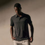 Performance Supima Pique Short Sleeve Polo in Black | James Perse Los Angeles