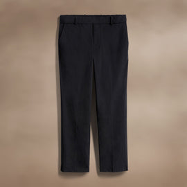 Cotton Poplin Trouser in Black | James Perse Los Angeles
