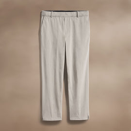 Cotton Poplin Trouser in Light Tan | James Perse Los Angeles
