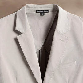 Cotton Poplin Blazer in Light Tan | James Perse Los Angeles