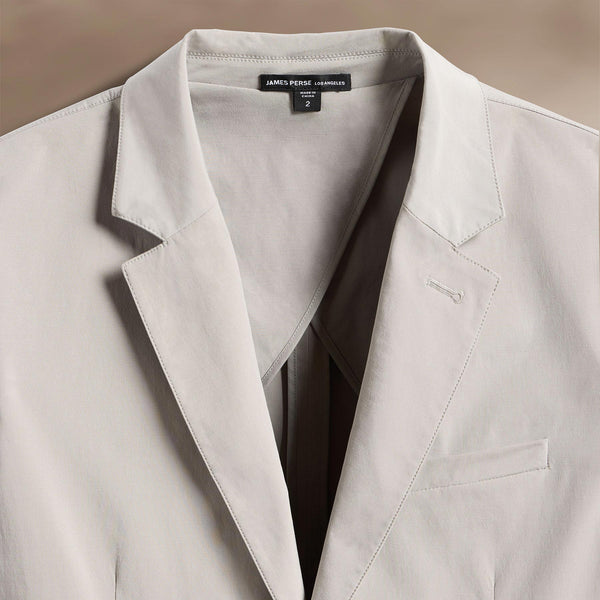 Cotton Poplin Blazer in Light Tan | James Perse Los Angeles