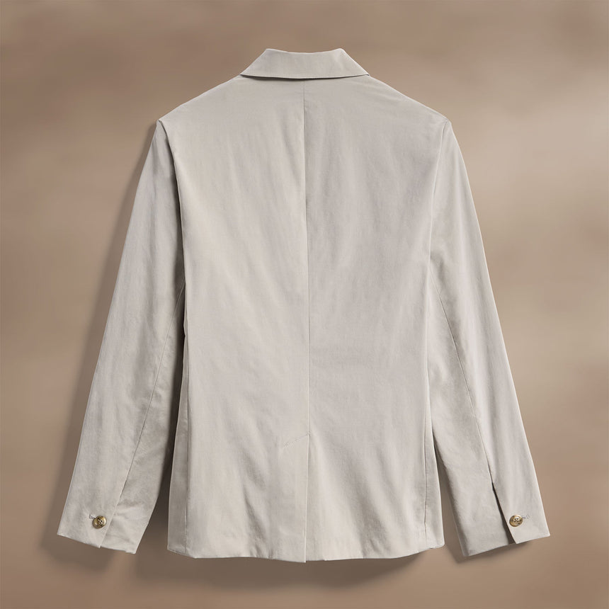 Cotton Poplin Blazer in Light Tan | James Perse Los Angeles