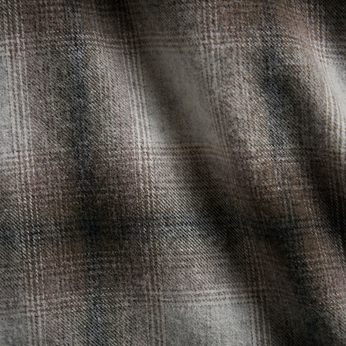 Plaid Flannel Shirt  in Beige Plaid | James Perse Los Angeles