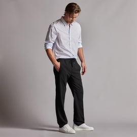 Stretch Wool Blend Pant in Black | James Perse Los Angeles