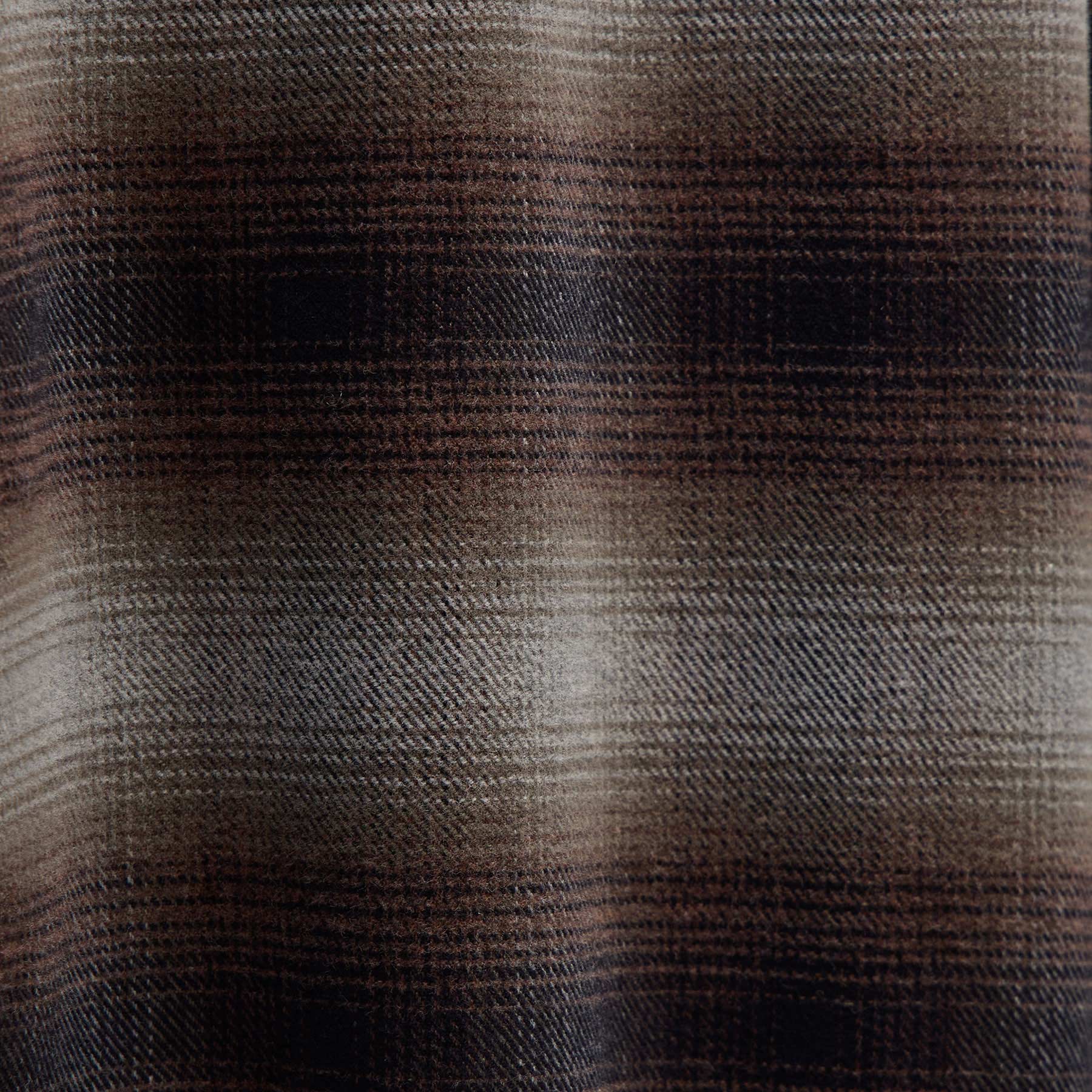 Soft Flannel Plaid Shirt in Cocoa Plaid | James Perse Los Angeles