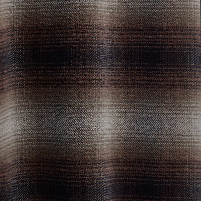 Soft Flannel Plaid Shirt in Cocoa Plaid | James Perse Los Angeles