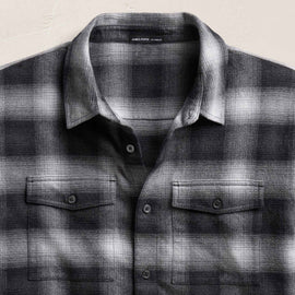 Soft Flannel Plaid Shirt - Charcoal Plaid