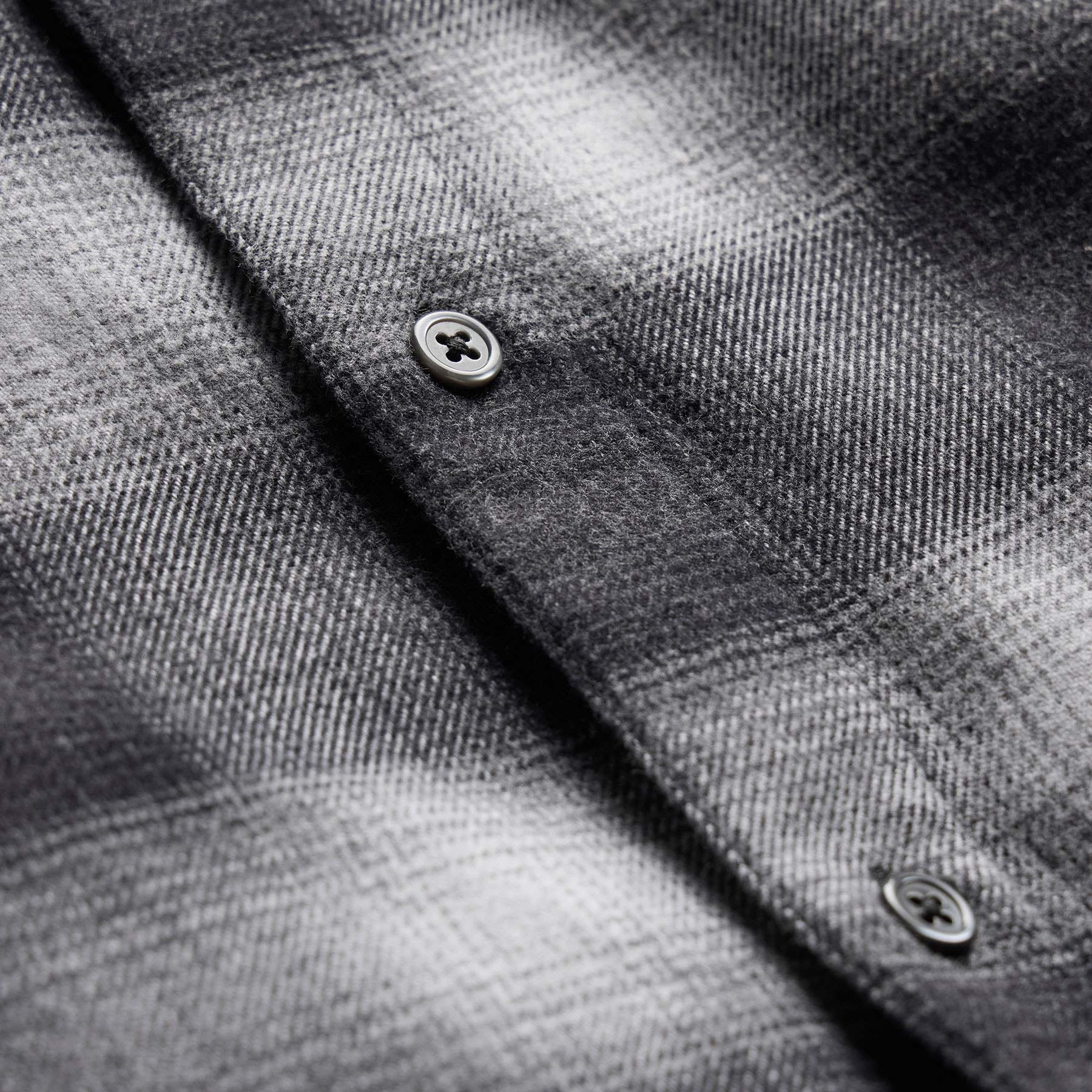 Soft Flannel Plaid Shirt - Charcoal Plaid