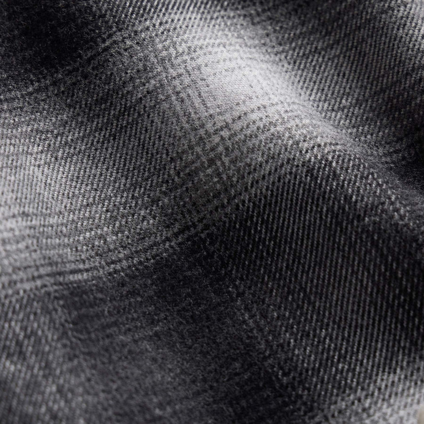 Soft Flannel Plaid Shirt - Charcoal Plaid