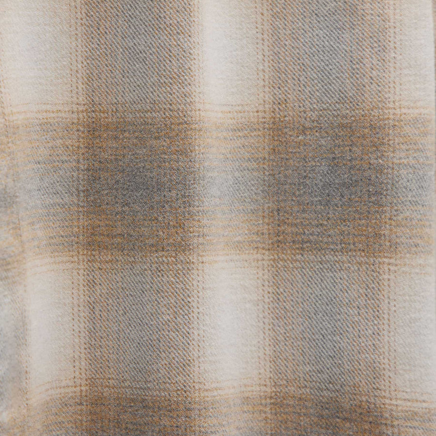 Soft Flannel Plaid Shirt in Natural Plaid | James Perse Los Angeles