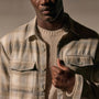 Soft Flannel Plaid Shirt in Natural Plaid | James Perse Los Angeles