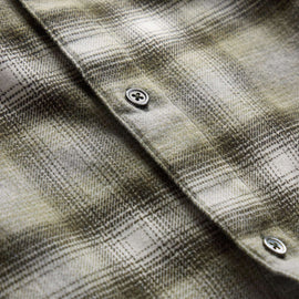Soft Flannel Plaid Shirt - Olive Plaid
