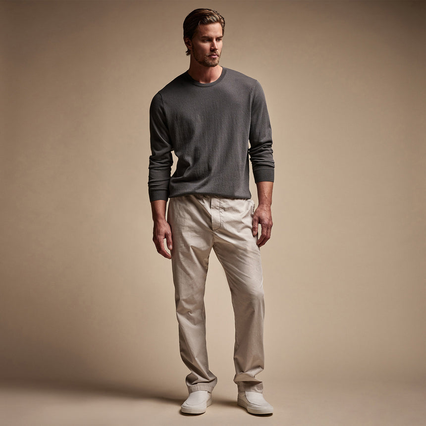 Cotton Linen Poplin Pant in Salt Pigment | James Perse Los Angeles