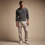 Cotton Linen Poplin Pant in Salt Pigment | James Perse Los Angeles