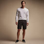 Cotton Linen Poplin Short in Black | James Perse Los Angeles