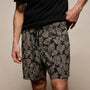 Palm Printed Short in Black/Stone Pigment | James Perse Los Angeles