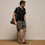 Palm Printed Short in Black/Stone Pigment | James Perse Los Angeles