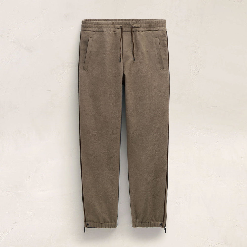Suede Trimmed Track Pant in Caribou/ Dark Caribou | James Perse Los Angeles