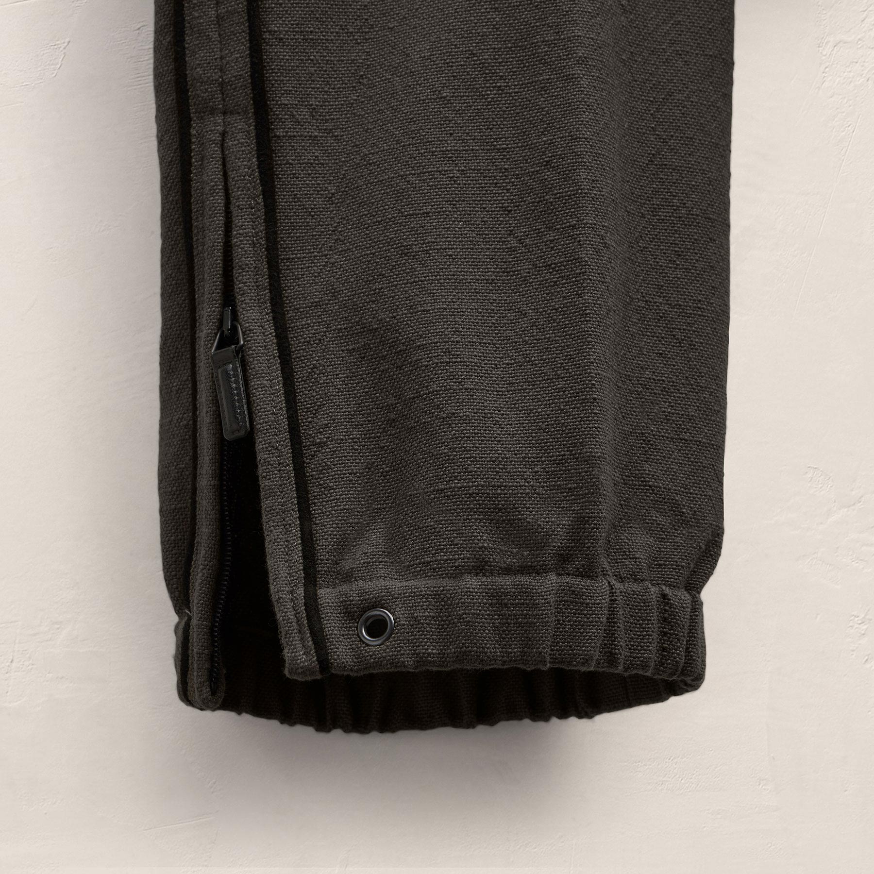 Suede Trimmed Track Pant In Dark Olive/Black | James Perse Los Angeles